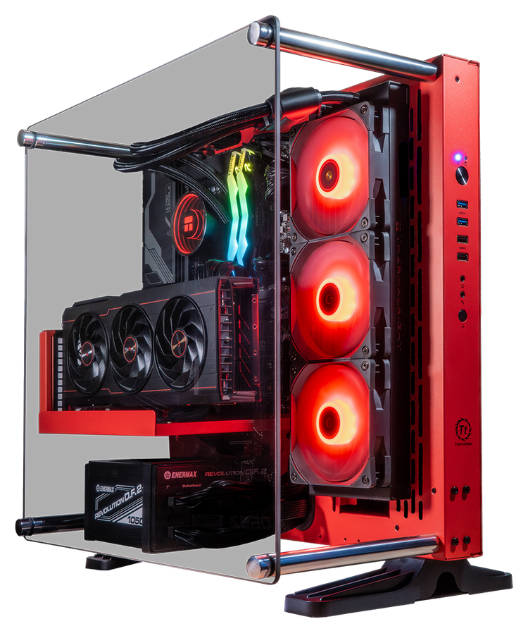 Core P3 Red Prebuilt Gaming PC with 7900XTX GPU
