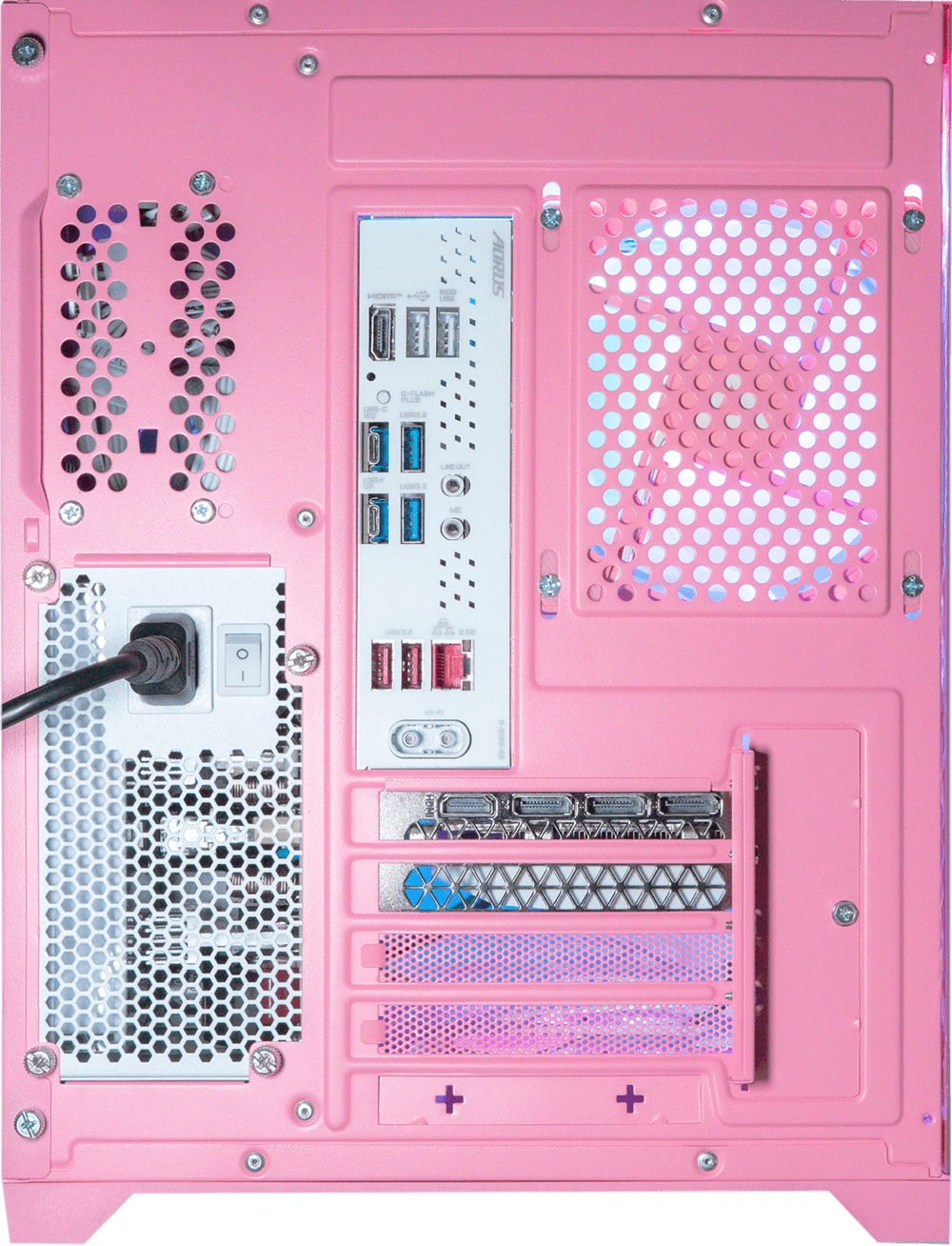 i9 14900KF, 32GB DDR5 RAM, 1TB SSD, RTX 4070 Ti, 240MM Water Cooling, Apevia Prism Pink