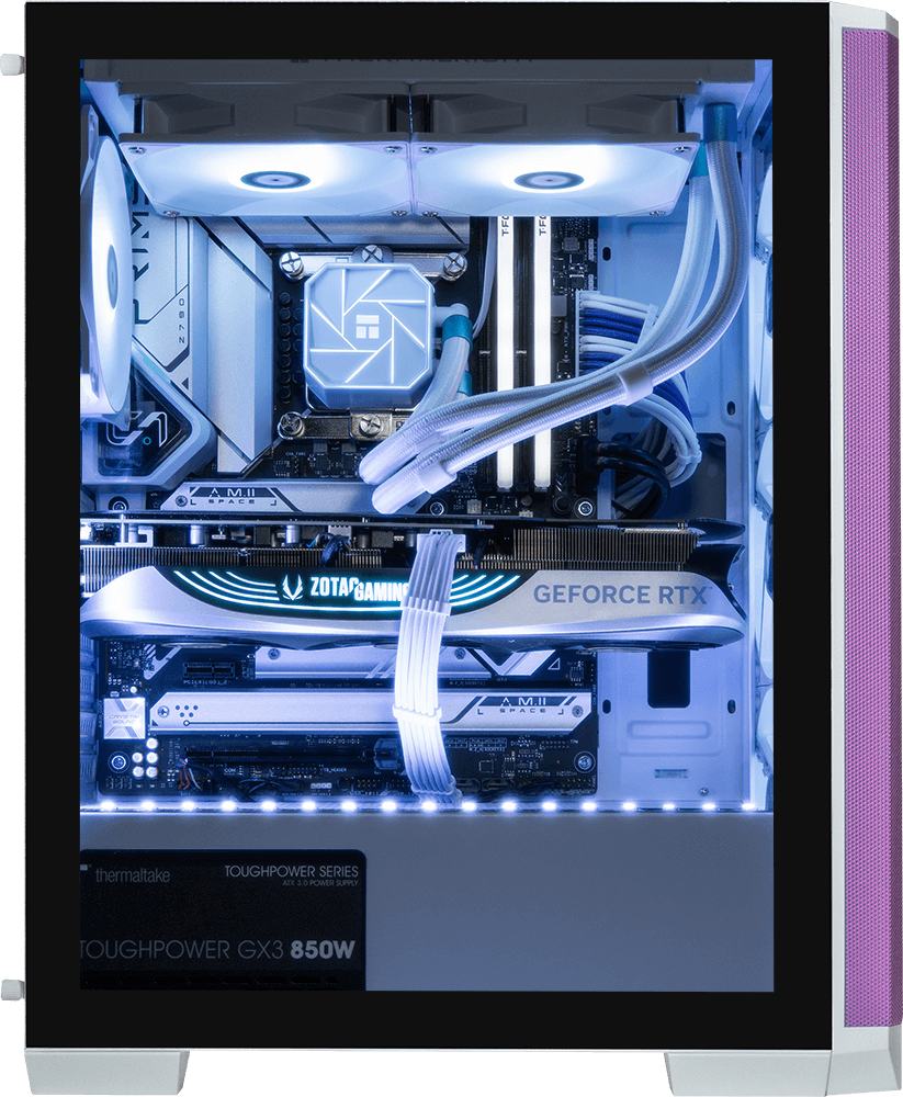 Choose Your Specs - Intel - Bitfenix Nova Mesh White/Purple