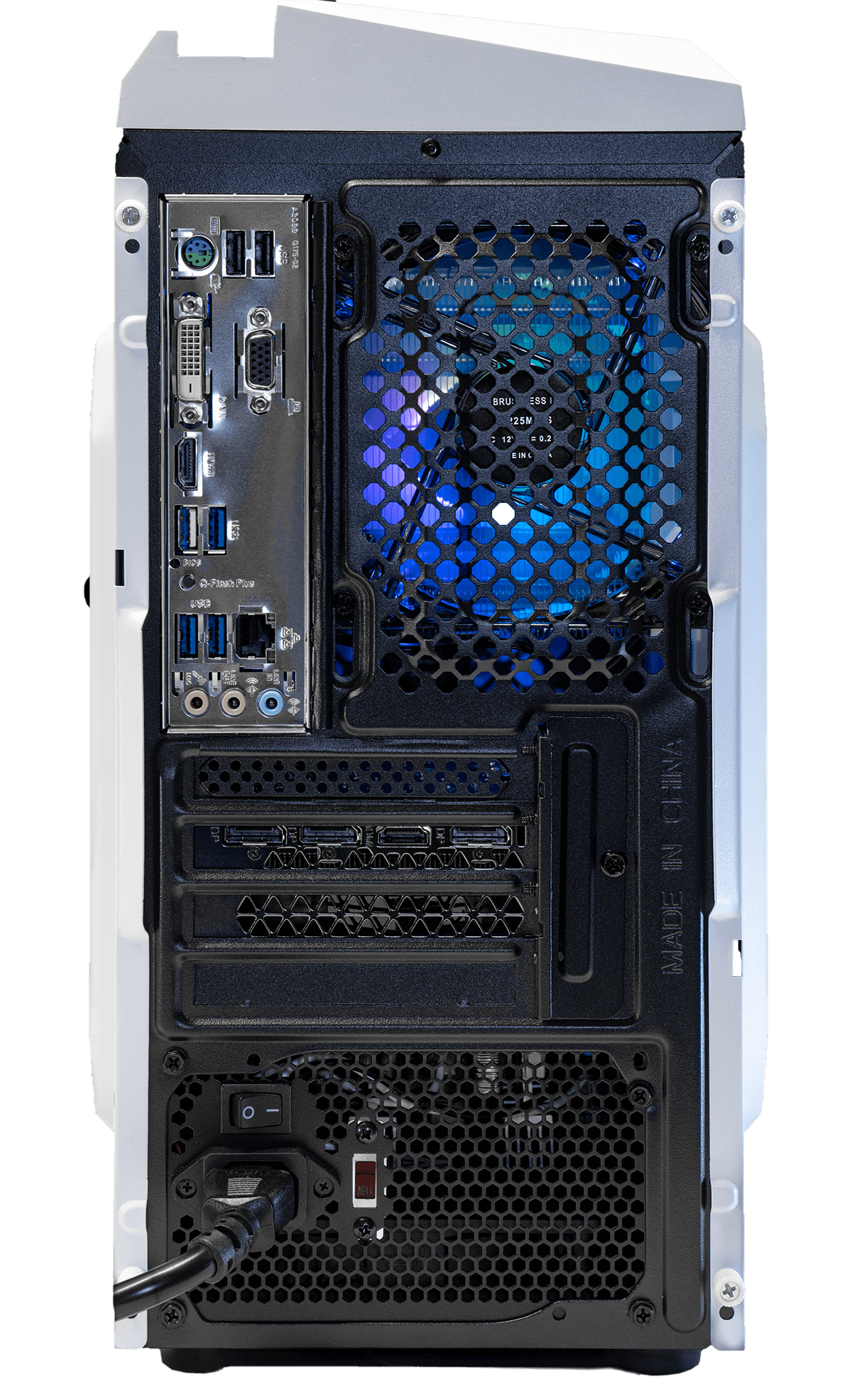 AMD Ryzen 7800X3D, 32GB DDR5 RAM, 1TB SSD, RTX 4070, 240MM AIO - DIYPC F2 - White