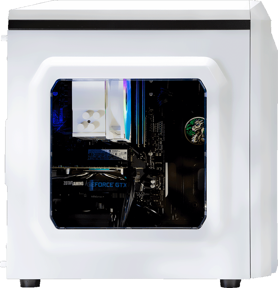 AMD 4500, 16GB RAM, 1TB SSD, GTX 1660 Super - DIYPC F2 White