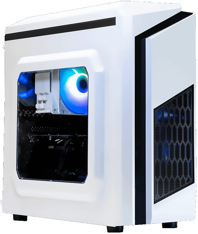 AMD 4500, 16GB RAM, 1TB SSD, GTX 1660 Super - DIYPC F2 White