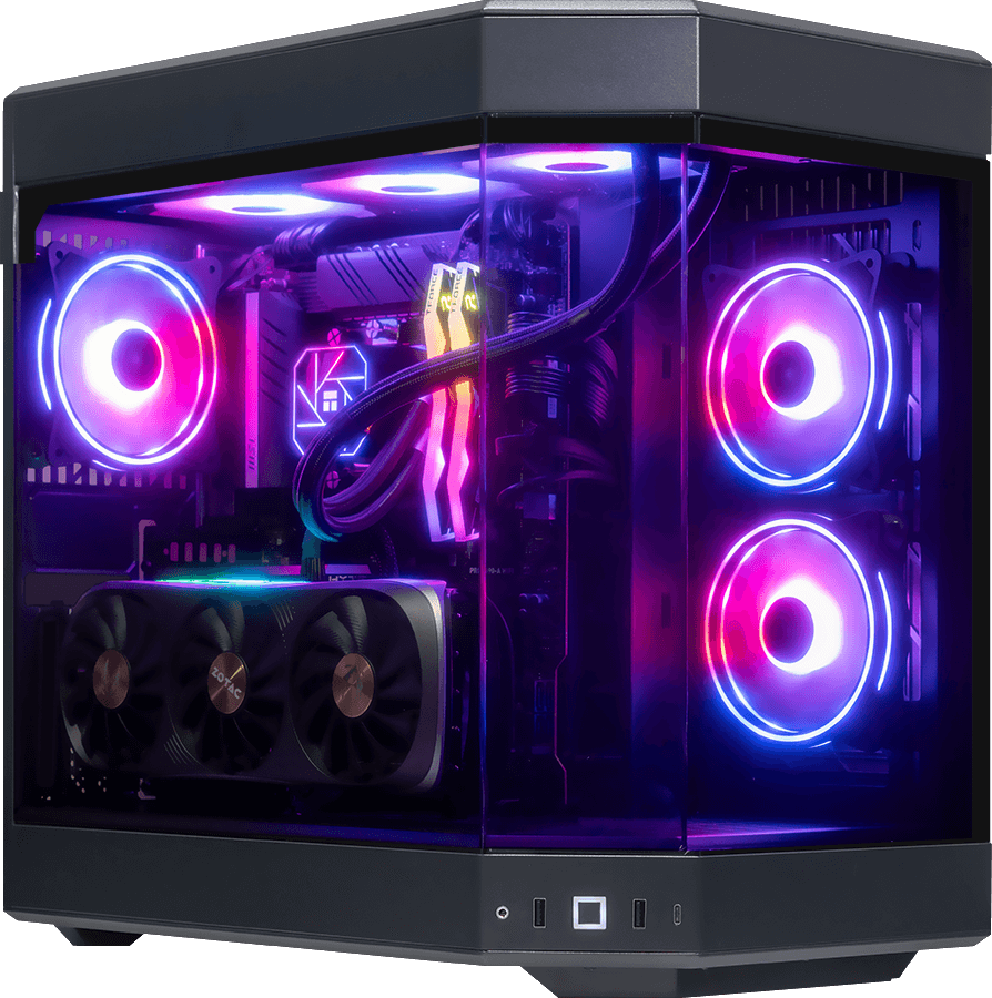 i9 14900KF, 32GB DDR5 RAM, 1TB SSD, RTX 4070 Ti, 360MM Water Cooling - Hyte Y60 Black