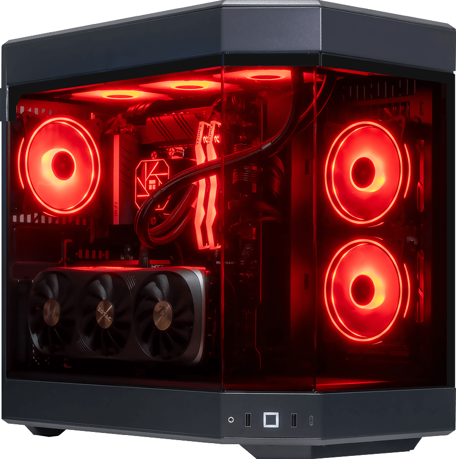 i9 14900KF, 32GB DDR5 RAM, 1TB SSD, RTX 4070 Ti, 360MM Water Cooling - Hyte Y60 Black