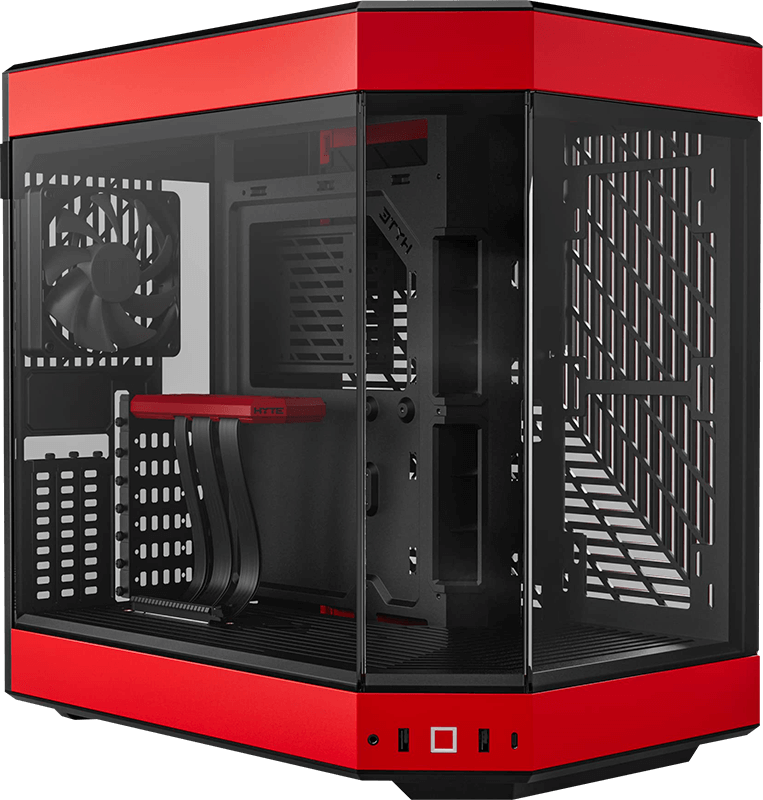AMD Ryzen 9600X, 16GB DDR5 RAM, 1TB SSD, RTX 4070 - Hyte Y60 Red