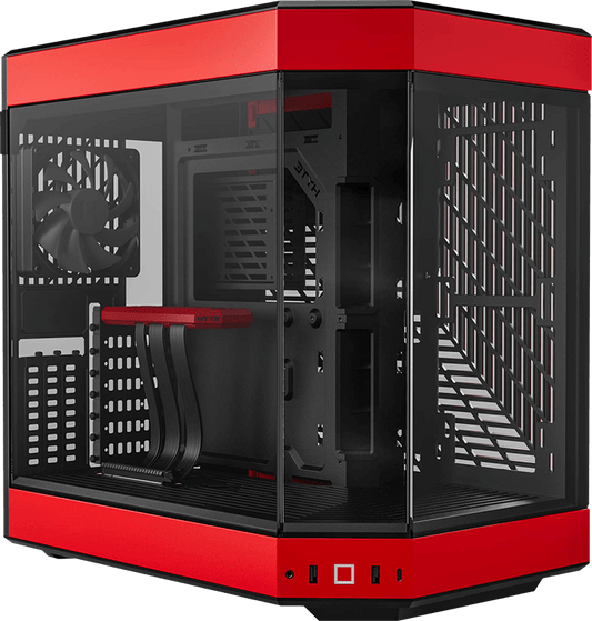 i9 14900KF, 32GB DDR5 RAM, 1TB SSD, RTX 5090 32GB, 360MM Water Cooling - Hyte Y60 Red