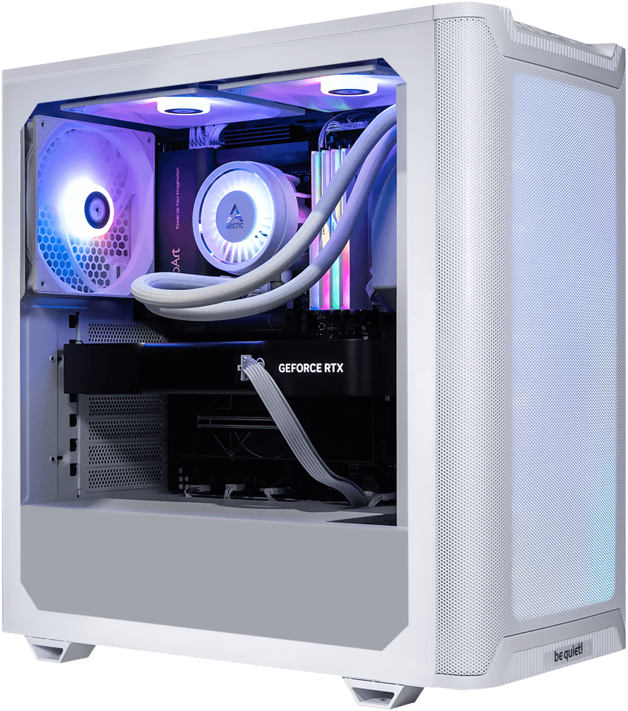 Intel i9 14900KF RTX 5090 32GB Pure 501 White, German Design