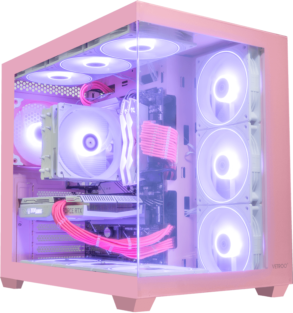 AMD Ryzen 9600X, 16GB DDR5 RAM, 1TB SSD, RTX 4070 - Vetroo AL900 White