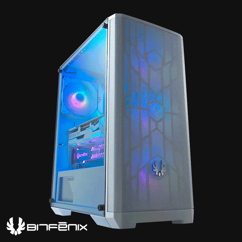 AMD Ryzen 7800X3D, 32GB DDR5 RAM, 1TB SSD, RTX 4070, 240MM AIO - Nova Mesh - White