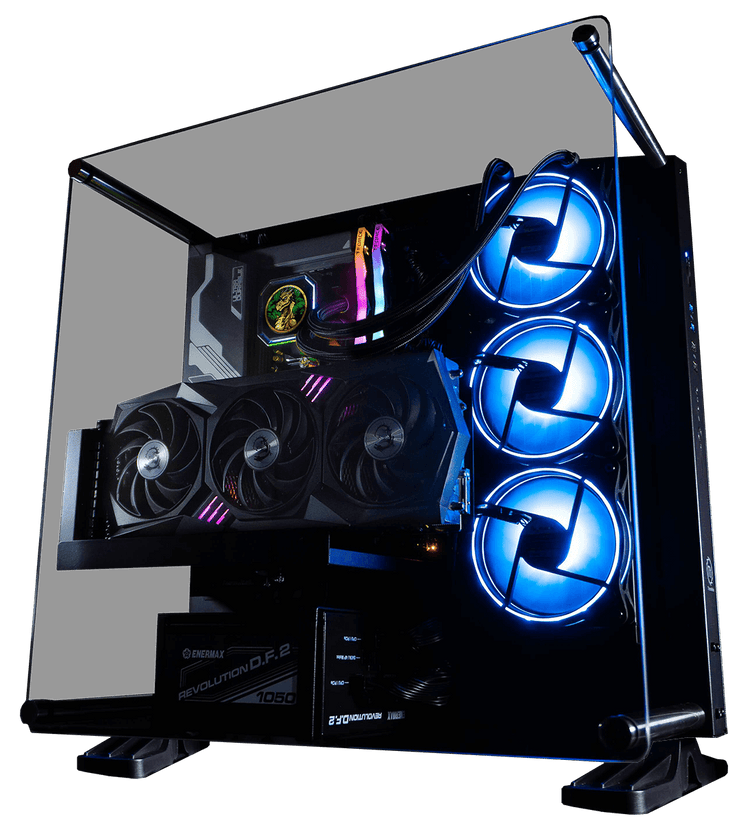 P3 Core Black Front Side Prebuilt Gaming PC View
