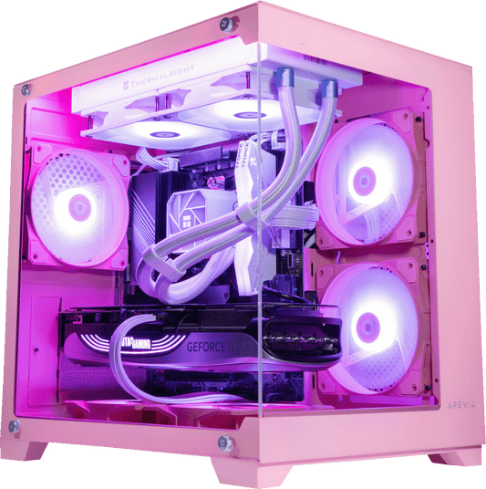 Pink Processor Pink Customizable Prebuilt Gaming PCs - Assembled in USA, 2YR Warranty ...