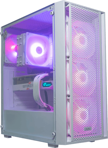 Aura GC2 White, Ryzen 5 5500, 16GB DDR4, 1TB, 550W, RTX 5060 Ti 16GB, Standard Air