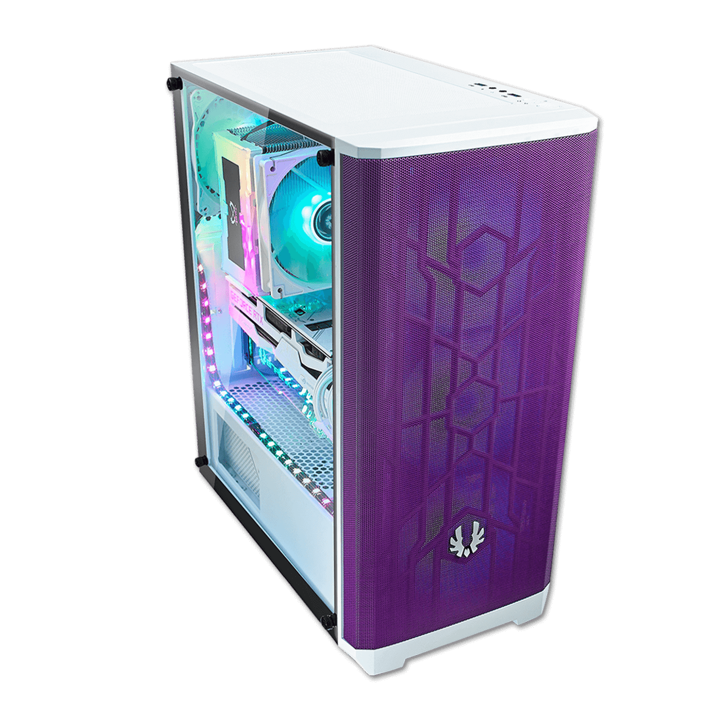 Nova Mesh - AMD 5800X, 32GB RAM, 1TB SSD, RTX 3090 24GB - White/Purple
