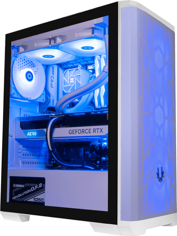 Nova Mesh White, i9 14900KF, 32GB DDR5, 1TB, 850W, RTX 5070 Ti 16GB, 360MM ARGB Water