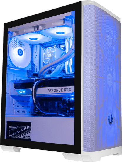 Nova Mesh - i7 12700K, 16GB RAM, 1TB SSD, RTX 3080 12GB, 120MM Water Cooling - WHITE