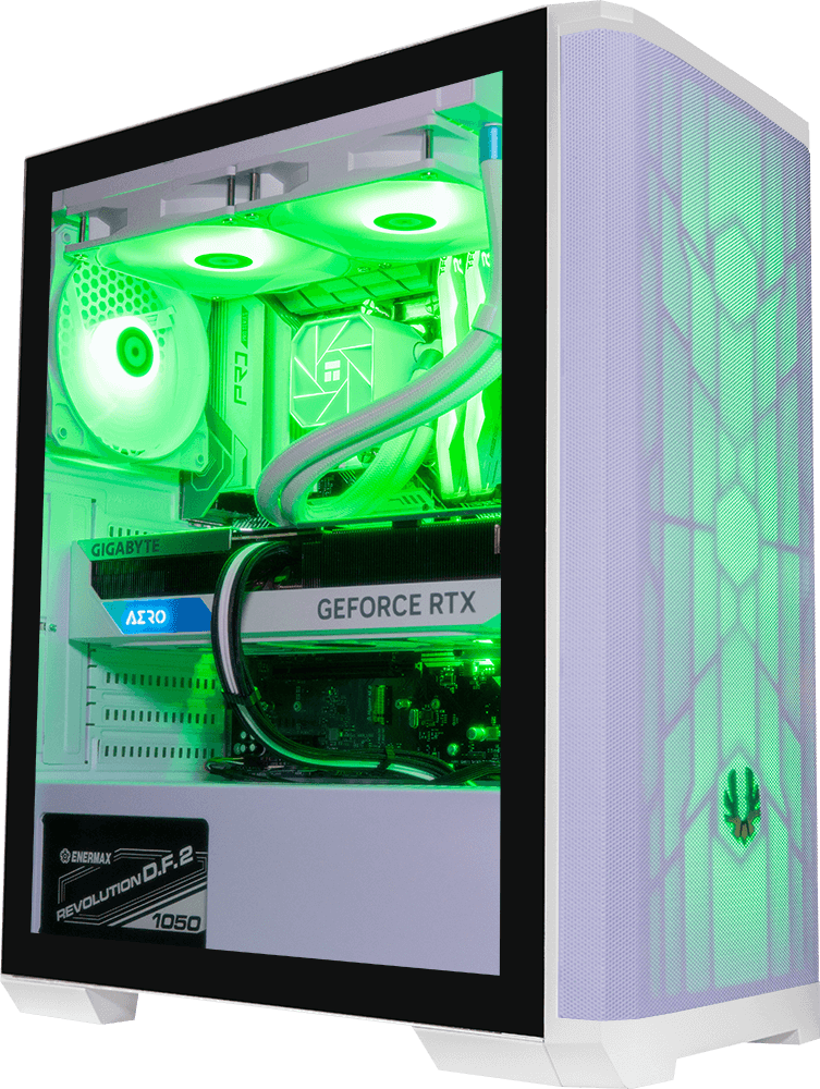 Nova Mesh White, i9 14900KF, 32GB DDR5, 1TB, 850W, RTX 5070 Ti 16GB, 360MM ARGB Water