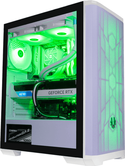 Nova Mesh - i7 12700K, 16GB RAM, 1TB SSD, RTX 3080 12GB, 120MM Water Cooling - WHITE