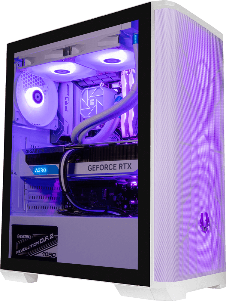 Nova Mesh - i7 12700K, 16GB RAM, 1TB SSD, RTX 3080 12GB, 120MM Water Cooling - WHITE