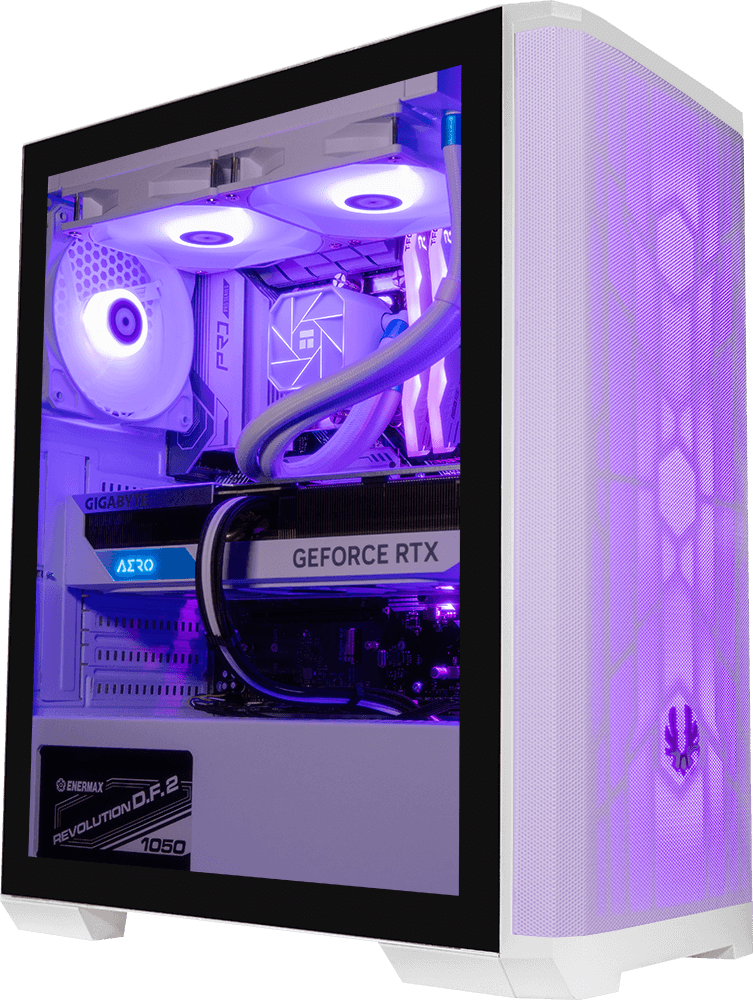 Nova Mesh White, i9 14900KF, 32GB DDR5, 1TB, 850W, RTX 5070 Ti 16GB, 360MM ARGB Water