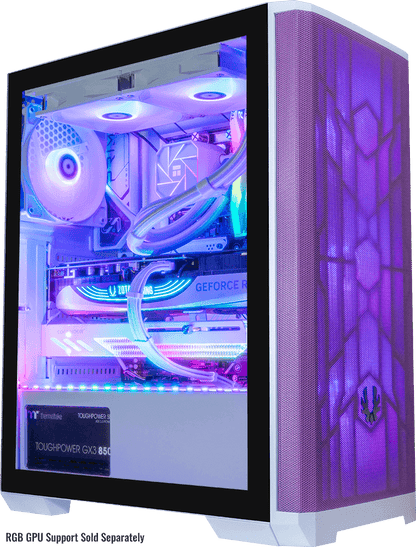 i9 14900KF, 32GB DDR5 RAM, 1TB SSD, RTX 4070 Ti, 360MM Water Cooling, Nova Mesh White/Purple