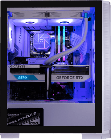 Nova Mesh White, i9 14900KF, 32GB DDR5, 1TB, 850W, RTX 5070 Ti 16GB, 360MM ARGB Water