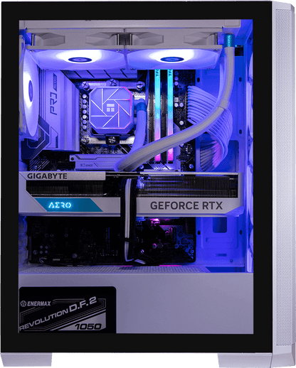 Nova Mesh - i7 12700K, 16GB RAM, 1TB SSD, RTX 3080 12GB, 120MM Water Cooling - WHITE