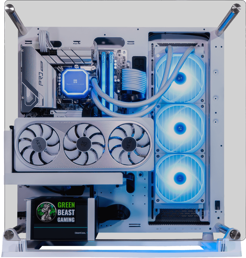 i9 14900KF, 32GB DDR5 RAM, 1TB SSD, RTX 4070 Ti, 360MM Water Cooling - Core P3 Pro White