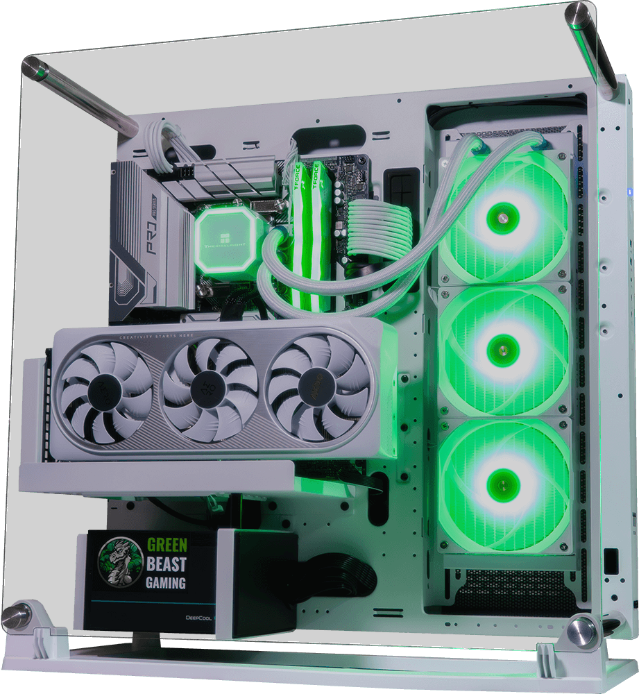 Core P3 Pro White, i9 14900KF, 32GB DDR4, 1TB, 1000W, RTX 4090 24GB, 360MM ARGB Water