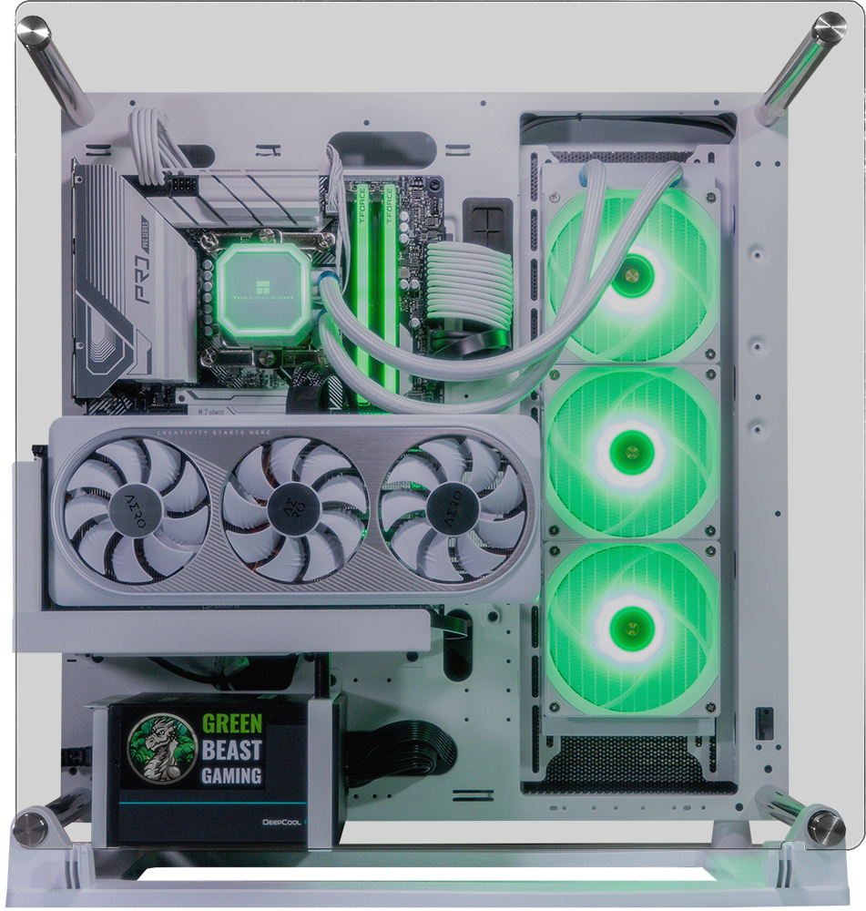 Core P3 Pro White, i9 14900KF, 32GB DDR4, 1TB, 1000W, RTX 4090 24GB, 360MM ARGB Water