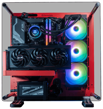 Core P3 Pro Red, i9 14900KF, 32GB DDR4, 1TB, 850W, RTX 5070 Ti 16GB, 360MM ARGB Water