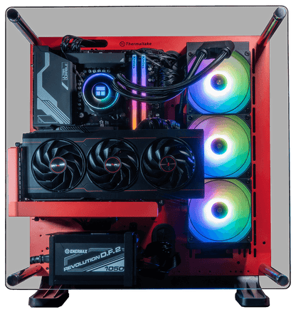 Look Like A BOSS - AMD - Thermaltake Core P3 - RED