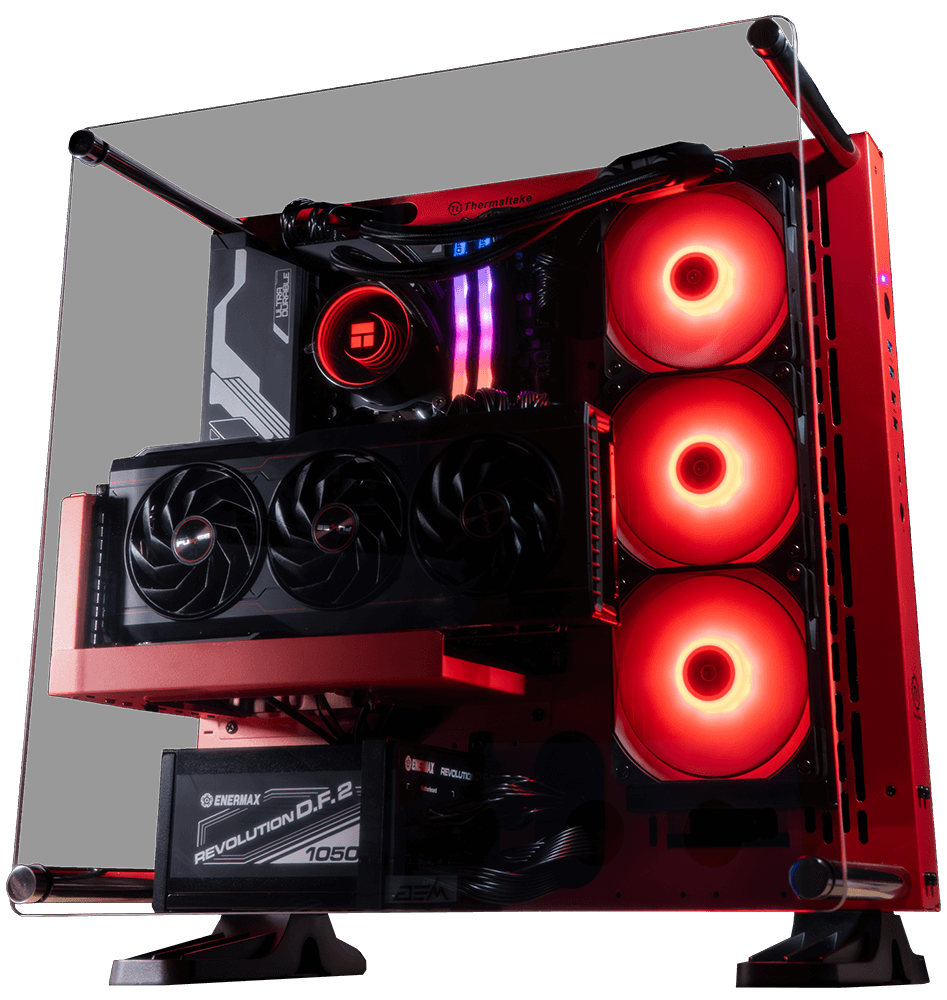Core P3 Pro Red, i9 14900KF, 32GB DDR4, 1TB, 850W, RTX 5070 Ti 16GB, 360MM ARGB Water