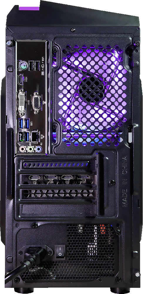 DIYPC F2 - AMD 3100, 16GB RAM, 1TB SSD, GTX 1660 Super - Purple