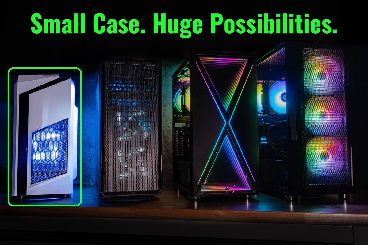 DIYPC F2 smaller than Fractal Design Focus G, bGears Black Widow and Zalman