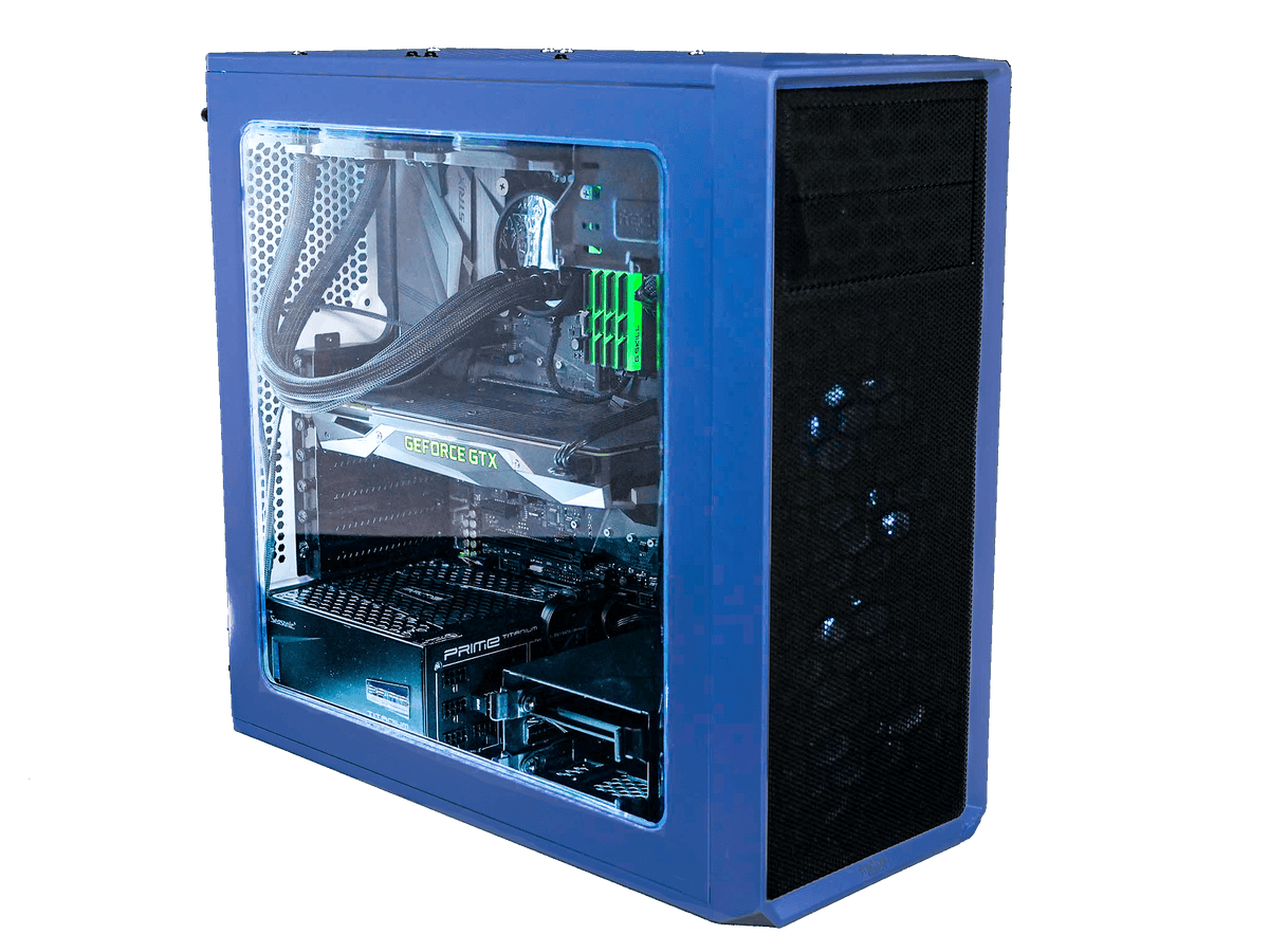 Focus G Blue, Ryzen 5 9600X, 32GB DDR5, 1TB, 850W, RTX 5070 12GB, Upgraded RGB Air