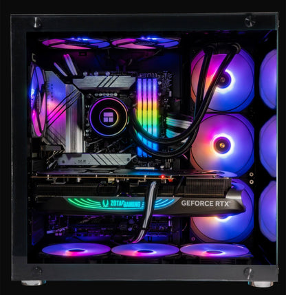 RGB PC iCUE, AMD Ryzen 7 7800X3D 8x4.20GHz, 32Go DDR5, RTX 4090 24Go  DLSS 3