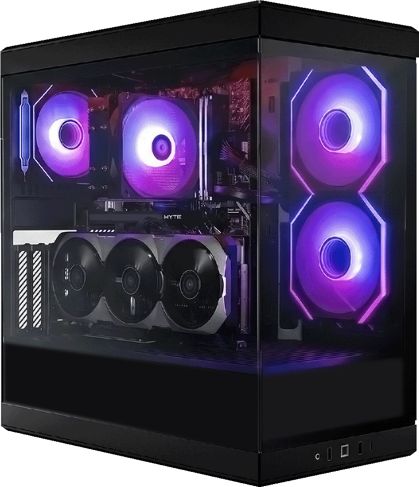 Hyte Y40 Black, i9 14900KF, 32GB DDR4, 2TB, 1000W, RTX 4090 24GB, 360MM ARGB Water