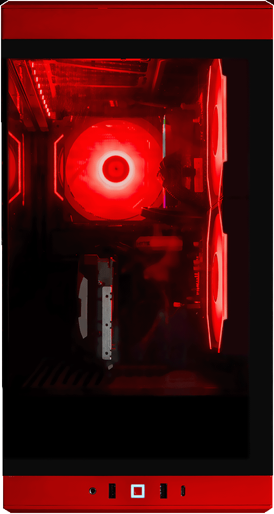 Hyte Y40 Red, i5 12400F, 16GB DDR4, 1TB, 550W, RTX 3060 12GB, Standard Air