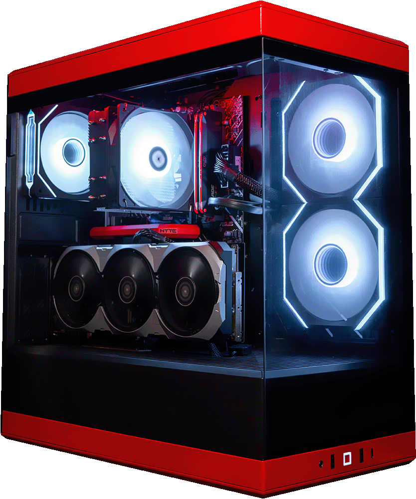 Hyte Y40 Red, i5 12400F, 16GB DDR4, 1TB, 550W, RTX 3060 12GB, Standard Air
