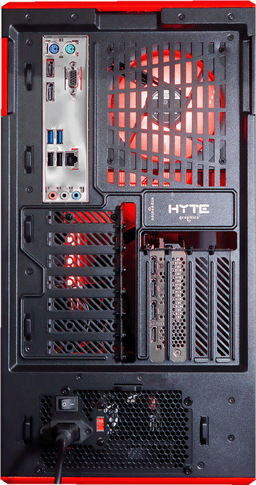 Hyte Y40 Red, i5 12400F, 16GB DDR4, 1TB, 550W, RTX 3060 12GB, Standard Air