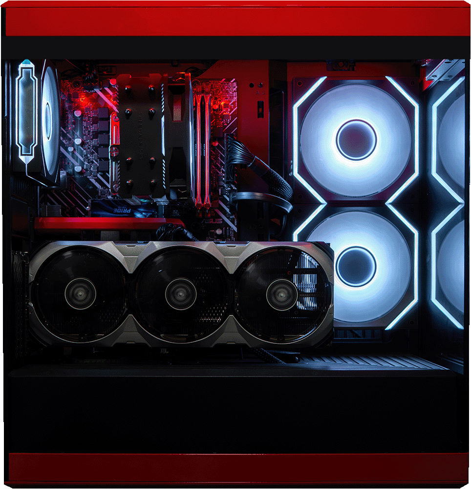 Hyte Y40 Red, i5 12400F, 16GB DDR4, 1TB, 550W, RTX 3060 12GB, Standard Air