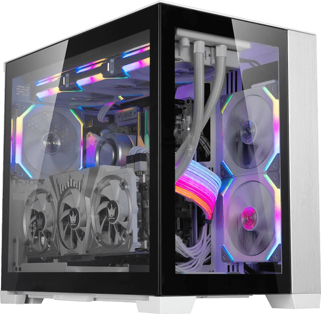Lian Li O11D Mini White, Ryzen 5 5500, 16GB DDR4, 1TB, 550W, GTX 1660 SUPER 6GB, Standard Air