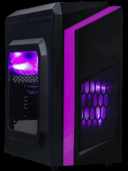 Just Let Me GAME - AMD - DIYPC F2 - PURPLE