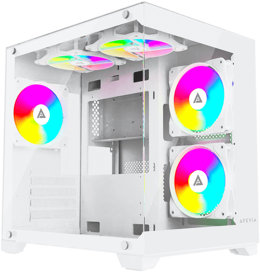 i9 14900KF, 32GB DDR5 RAM, 1TB SSD, RTX 4070 Ti, 240MM Water Cooling, Apevia Prism White