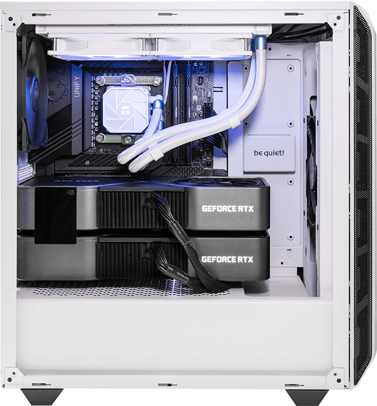 Dual GPU Pro Workstation - Pure 500 - Intel - White