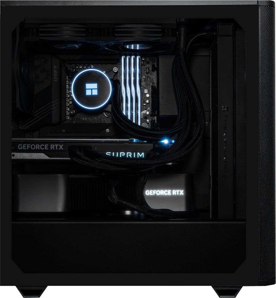 Dual RTX 3090 24GB GPU Pro Workstation - Intel - Pure 501 Black