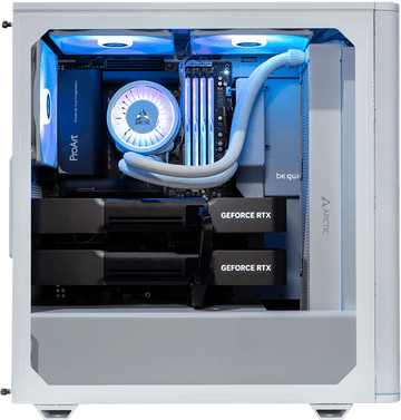 Dual RTX 5060 Ti 16GB GPU Pro Workstation - Intel - Pure 501 White