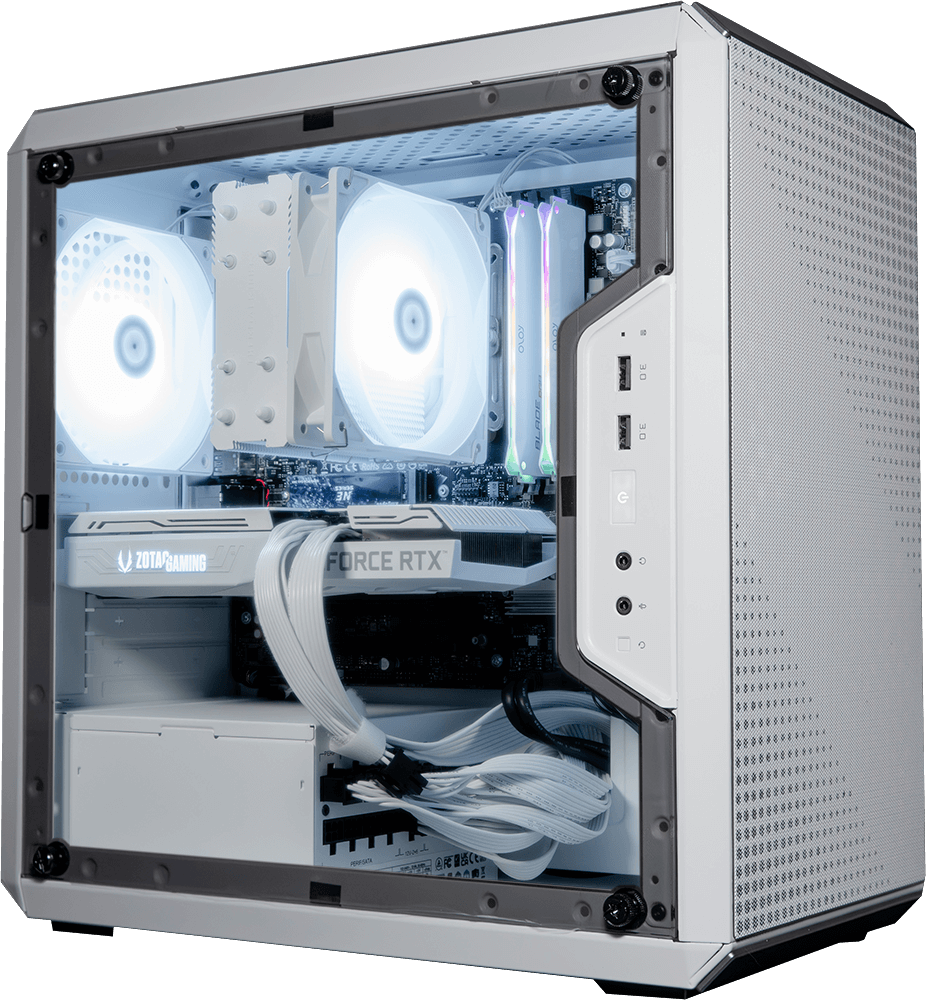 Q300L White, i9 14900KF, 32GB DDR4, 1TB, 850W, RTX 5070 Ti 16GB, 240MM ARGB Water