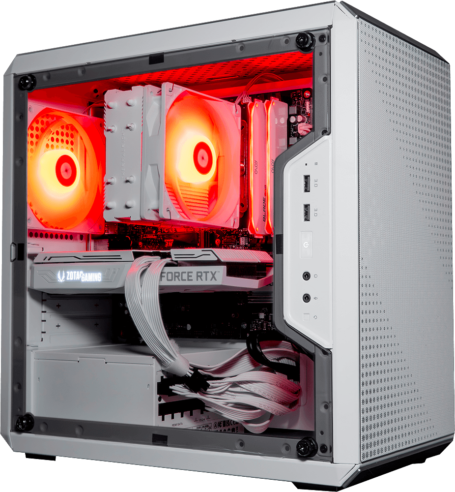 Q300L White, i7 12700KF, 16GB DDR4, 1TB, 850W, RTX 3090 24GB, Upgraded RGB Air