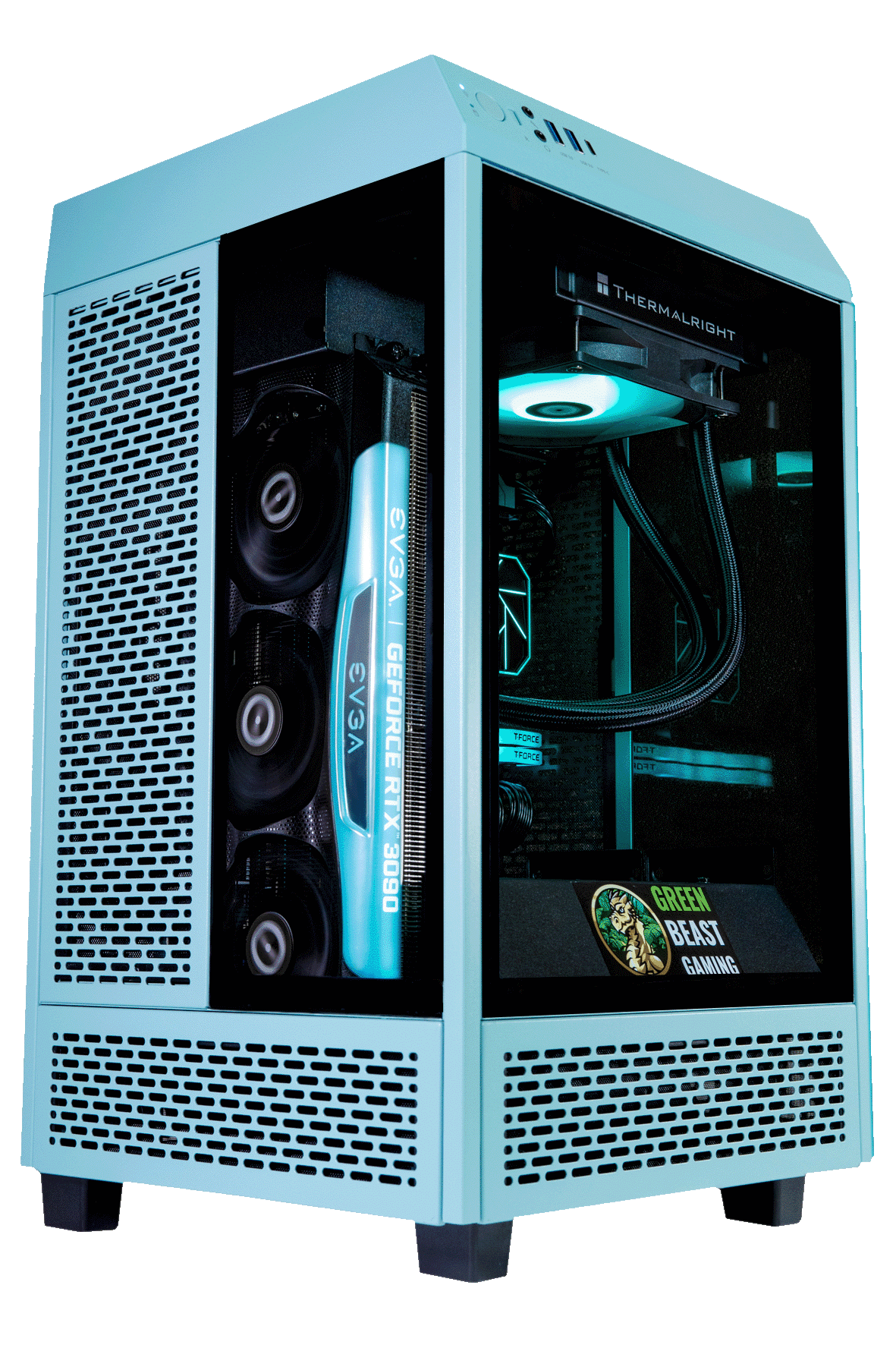T100 Tower - Build Your Own - AMD - Blue